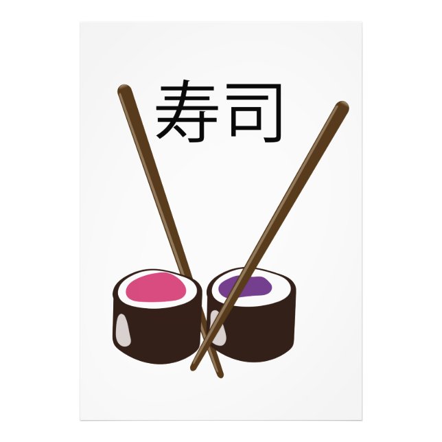 Foto Sushi Chopsticks Japoneses (Frente)