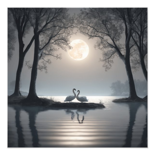 Foto Swans in Love Poster (Frente)