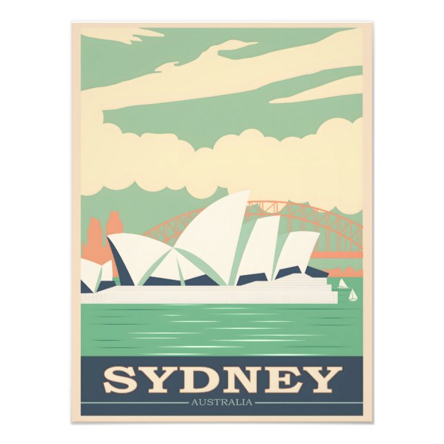 Foto Sydney poster vintage (Frente)