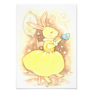 Foto Taça de Coelho Whimsical da Ilustração do Chá