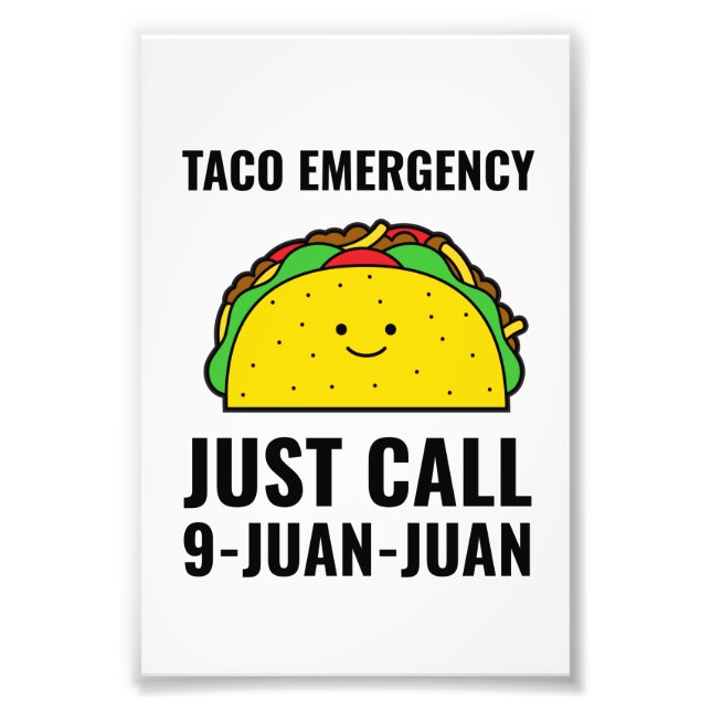 Foto Taco emergency funny tacos Mexican food (Frente)