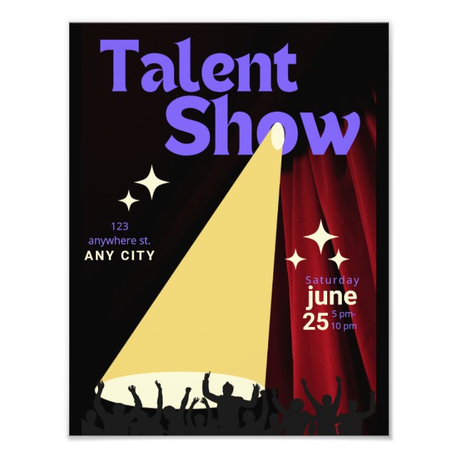 Foto Talent Show FLyer, Show Flyer, Talent Concurso (Frente)