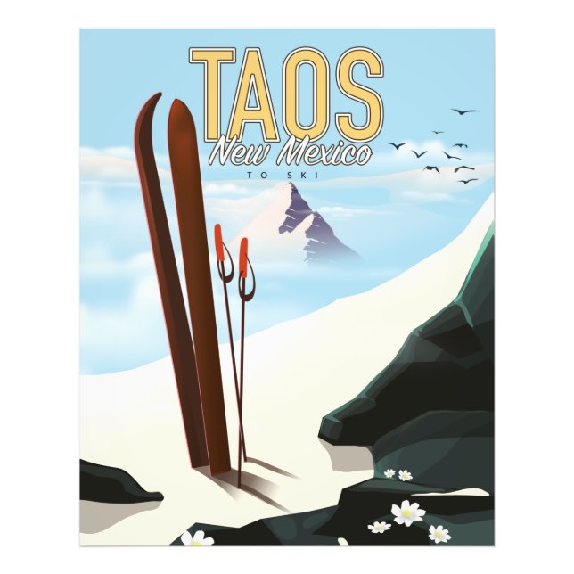 Foto Taos New Mexico ski poster (Frente)