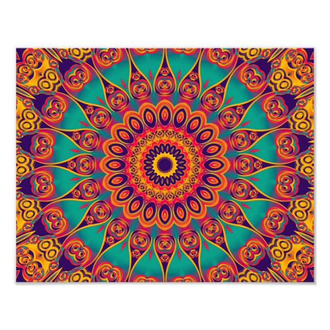 Foto Tatuagem Caleidoscópio Fractal (Frente)