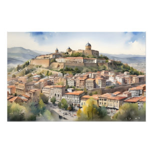 Foto Tbilisi watercolor art
