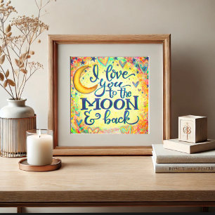 Foto Te Amo na Placa de Inspirividade do Bebê da Lua