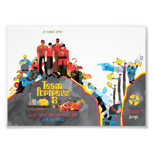 Foto Team Fortress Sargeant Pootis impressão de arte pe (Frente)