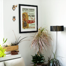 Teatro Federal Vintage - Impressão Poster de Quadr