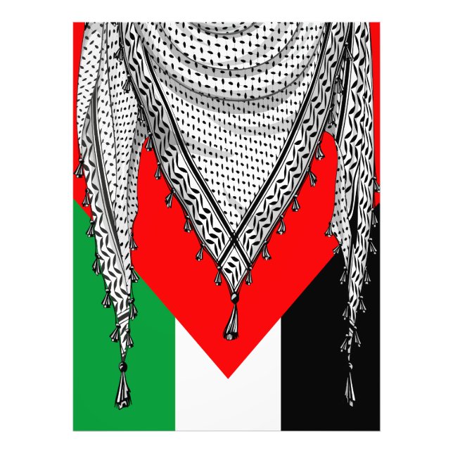 Foto Tecido Tradicional do Keffiyeh Scarf Palestino (Frente)