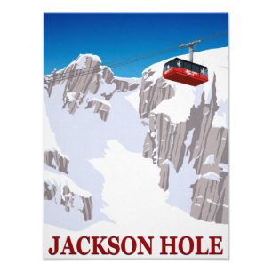 Foto teleférico da estância de esqui de Jackson Hole