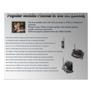 Foto Telefones celulares populares no Reino Unido (anos
