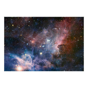 Foto Telescópio do Hubble da Nebulosa Vermelha e Azul
