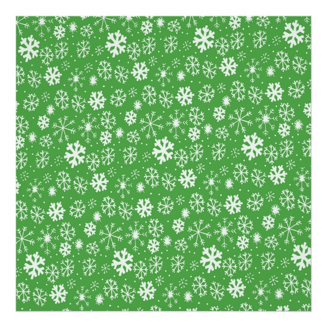 Foto Tempestade de Floco de Neve com Fundo Verde (Frente)