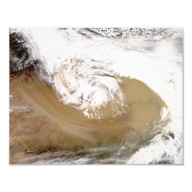 Foto Tempestade de poeira na China norte (Frente)