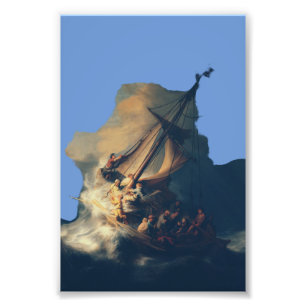 Foto Tempestade no Mar da Galileia por Rembrandt Arte