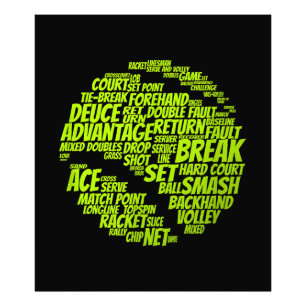 Foto Tênis - Termos do Tênis Player Reproduzindo a esfe