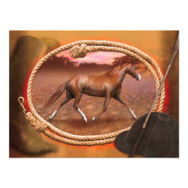 Foto Tennessee Walker Horse "The Trotter". (Frente)