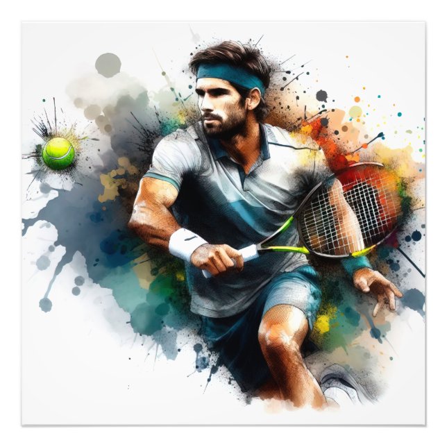 Foto Tennis Player in Action (Frente)