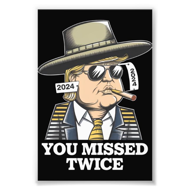 Foto Tentativa de assassinato de Trump Trump 2024 Você  (Frente)