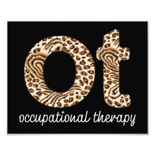 Foto Terapia Ocupacional OT Estampa de Guepardo