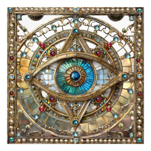 Foto Terceiro Olho Vidro da Janela Ornamentado