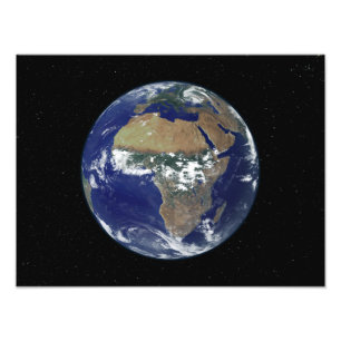 Foto Terra completa que mostra África e Europa