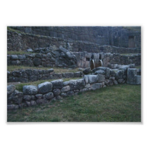 Foto Terraços de Pedra e Fontes de Água Incas Antigos P