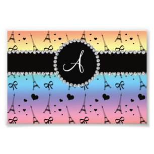 Foto Teste padrão da torre Eiffel do arco-íris do