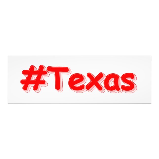 Foto "#Texas " Design bonito. Impressão de tela de comp (Frente)