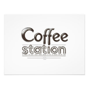 Foto Texto da Estação de Café