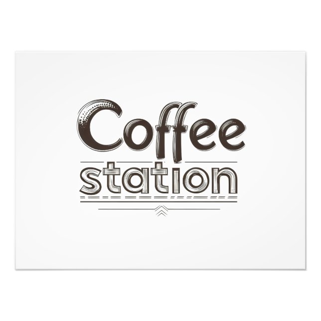 Foto Texto da Estação de Café (Frente)