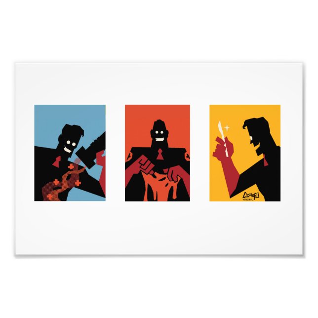 Foto TF2 RED médico triptych white impressão (Frente)