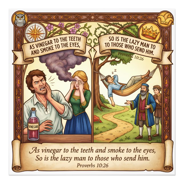 Foto The High Cost of Laziness - Proverbs 10:26 (Frente)