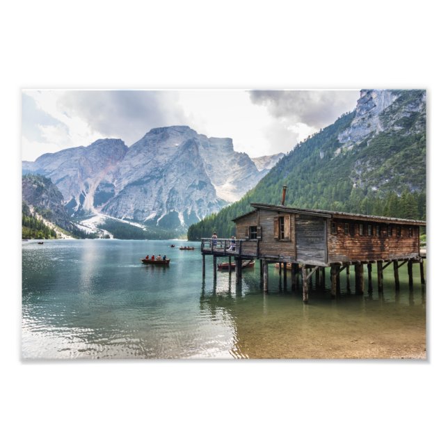 Foto The lake of Braies (Frente)