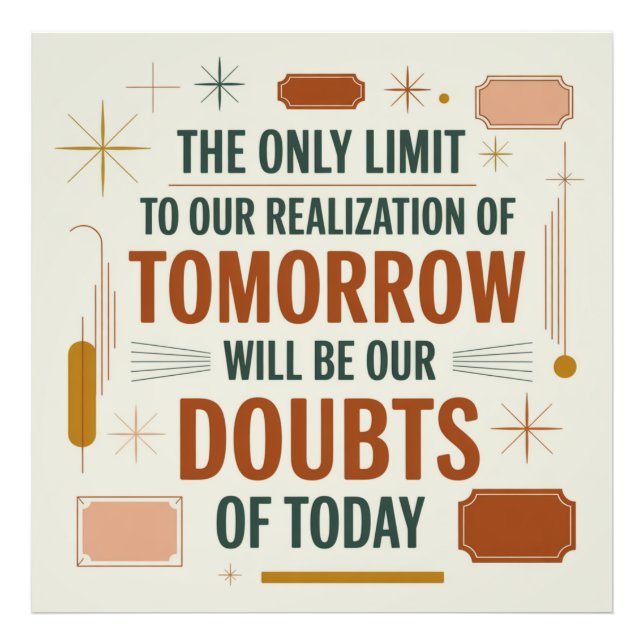 Foto The Only Limit To Our Realization Of Tomorrow (Frente)