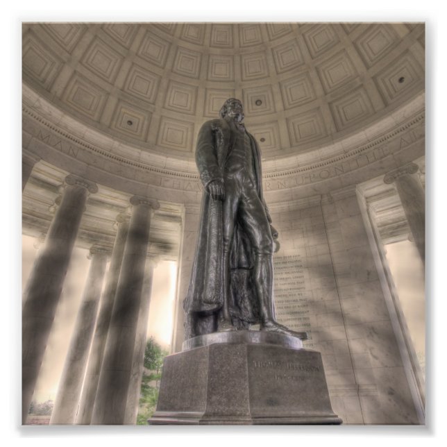 Foto Thomas Jefferson Memorial Bronze Estátua (Frente)