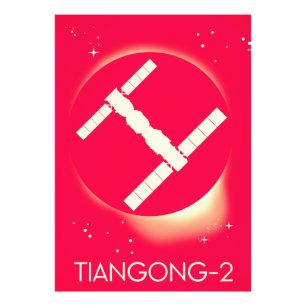 Foto Tiangong-2 China, estação espacial de arte.