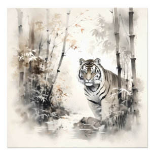 Foto Tiger Bamboo Forest