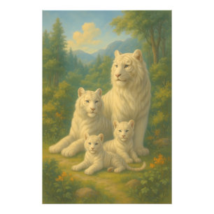 Foto Tigre Branco • Família Ancestral da Floresta do Am