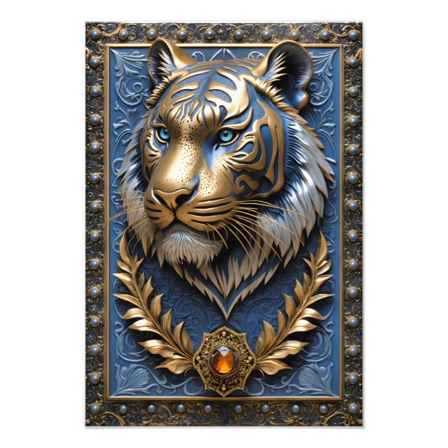 Foto Tigre De Olhos Azuis (Frente)