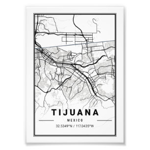 Foto Tijuana - Mapa da Cidade do México Ligth