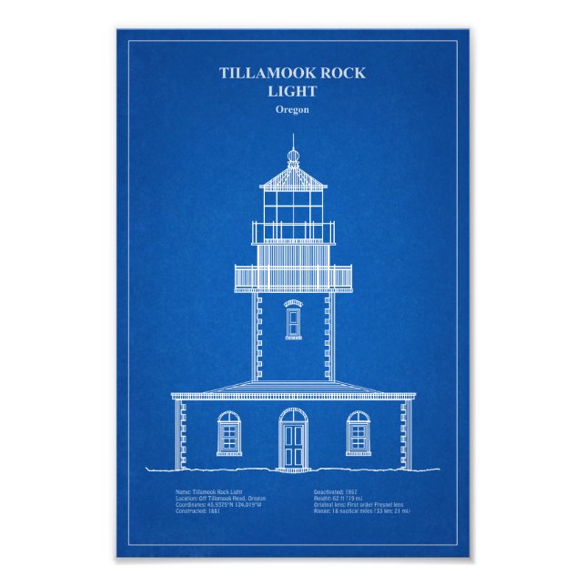 Foto Tillamook Rock Lighthouse - Oregon - AD (Frente)