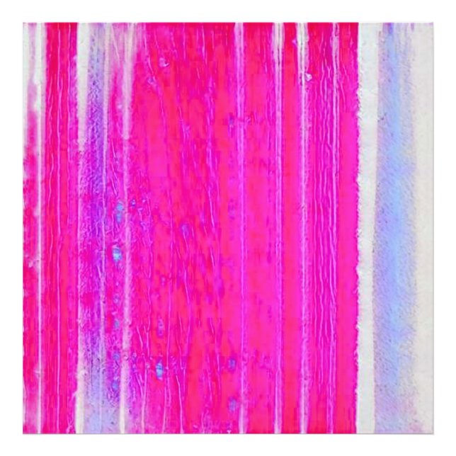 Foto Tinta-Abstrato vibrante, rosa e riscas roxas (Frente)