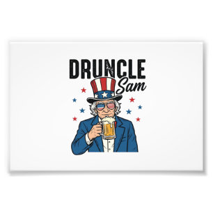 Foto Tio Sam Engraçado Design Vetorial de Cerveja Patri