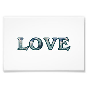 Foto Tipografia LOVE Padrão Mandala