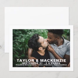 Foto Tipografia Simples Gay Salve A Data Casamento