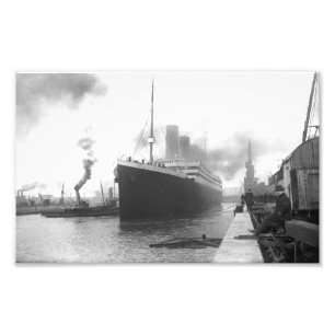 Foto Titanic nos docas de Southampton
