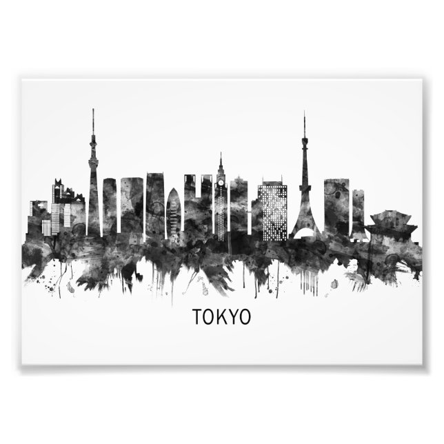 Foto Tokyo Japan Skyline BW (Frente)
