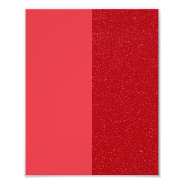 Foto Tomato Red Textured Contrast Poster – Customizable (Frente)