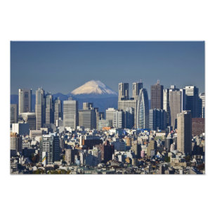 Foto Tóquio, Skyline, Distrito de Shinjuku, Monte Fuji